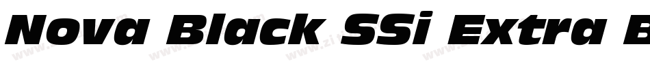 Nova Black SSi Extra Bold Italic字体转换
